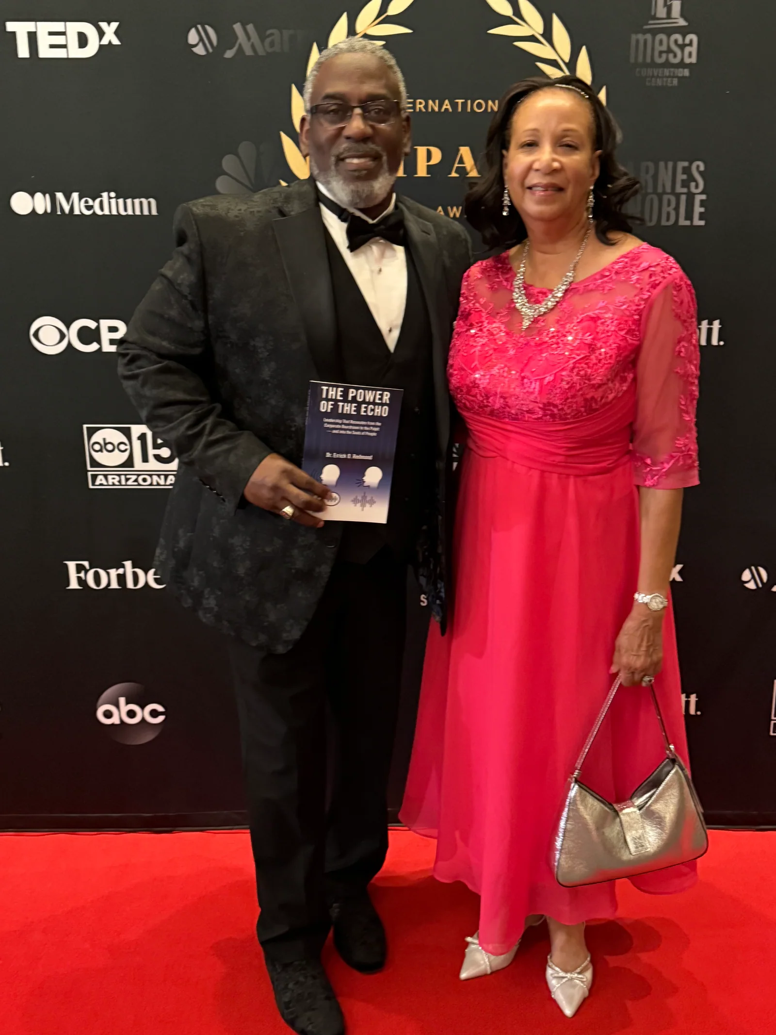 Dr. Errick Redmond and Pastor Yvette Redmond at an awards event
