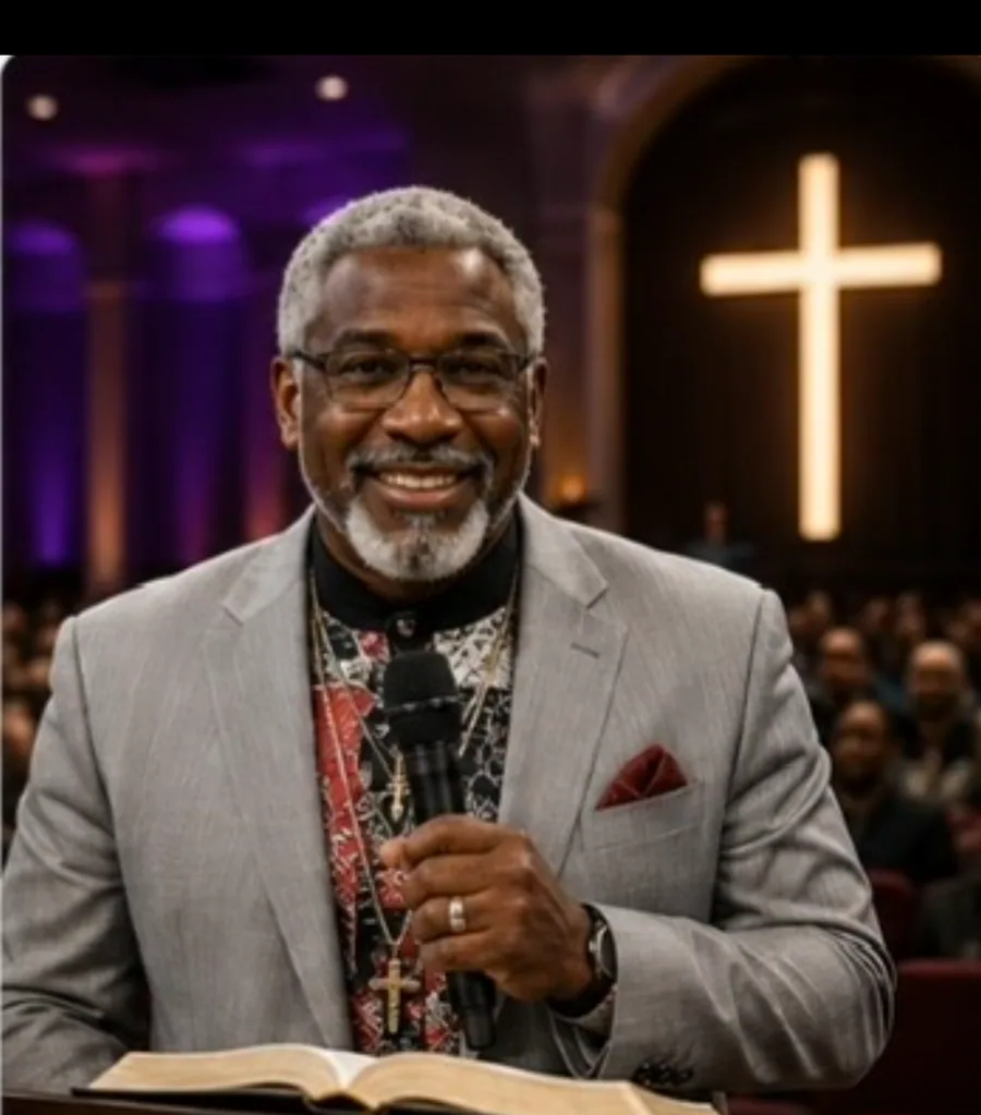 Dr. Errick Redmond speaking in a church setting